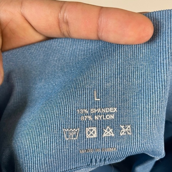 NVGTN Sky Blue Pro Seamless Shorts - Picture 7 of 7